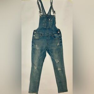 Almost Famous Blue Denim Overalls
